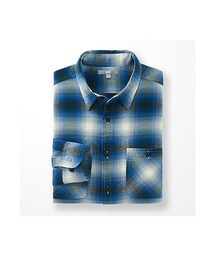 UNIQLO | MEN フランネルチェックシャツ（レギュラーカラー・長袖）G(シャツ/ブラウス)