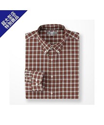 UNIQLO | MEN エクストラファインコットンブロードチェックシャツ（長袖）B＋E(シャツ/ブラウス)