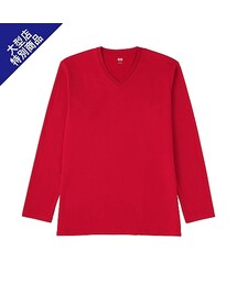 UNIQLO | MEN ソフトタッチVネックT（長袖）＋E(Tシャツ/カットソー)