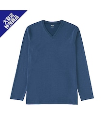 UNIQLO | MEN ソフトタッチVネックT（長袖）＋E(Tシャツ/カットソー)
