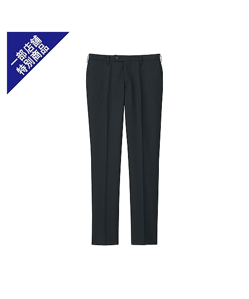 UNIQLO(ユニクロ)の「MEN ストレッチウールスリムノータックパンツ(その他パンツ・メンズ・GRAY/NAVY/BLACK・85/88/91/76/79/73/82)」の2枚目の写真
