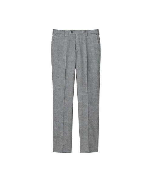 UNIQLO(ユニクロ)の「ストレッチウールノータックパンツ(柄)(その他パンツ・メンズ・GRAY 04/GRAY 07・88/85/120/73/82/110/100/79/105/76/95/91/115)」の1枚目の写真