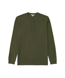 UNIQLO | MEN ワッフルヘンリーネック（長袖）(Tシャツ/カットソー)