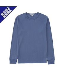 UNIQLO | MEN ワッフルクルーネックT（長袖）＋E(Tシャツ/カットソー)
