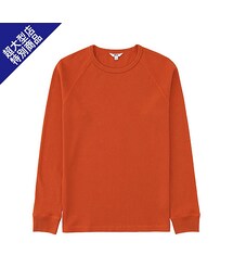 UNIQLO | MEN ワッフルクルーネックT（長袖）＋E(Tシャツ/カットソー)