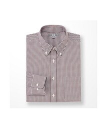 UNIQLO | MEN ファインクロスチェックシャツ（長袖）G(シャツ/ブラウス)