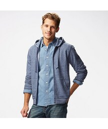 UNIQLO | MEN ライトウエイトフルジップパーカ（長袖）(パーカー)