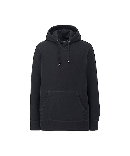 UNIQLO（ユニクロ）の「スウェットプルパーカ（長袖）（パーカー・メンズ・NAVY 69/BLACK 09/GRAY 03・S/L/XL/M/4XL/XXL/3XL）」の2枚目の写真