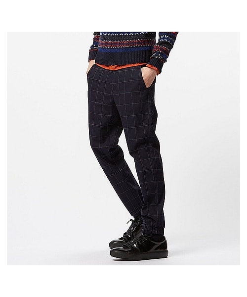 UNIQLO(ユニクロ)の「MEN ジョガーパンツ(柄)(その他パンツ・メンズ・GRAY/NAVY・L/XL/S/M)」の2枚目の写真