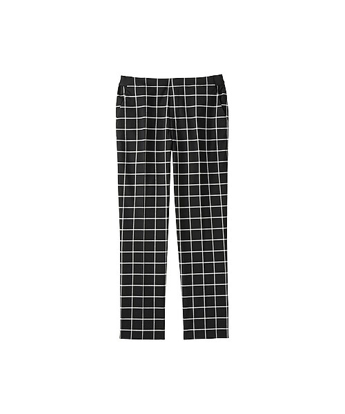 UNIQLO（ユニクロ）の「GIRLS チェックアンクルパンツA（その他パンツ・キッズ・NAVY/BLACK・S/M/XL/L）」の2枚目の写真