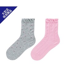 UNIQLO | GIRLS ソックス（フラワー・2足組）(ソックス/靴下)