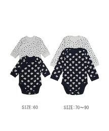 UNIQLO | BABY ディズニープロジェクトクルーネックボディ（長袖・2枚組）A69(その他ベビー用品)