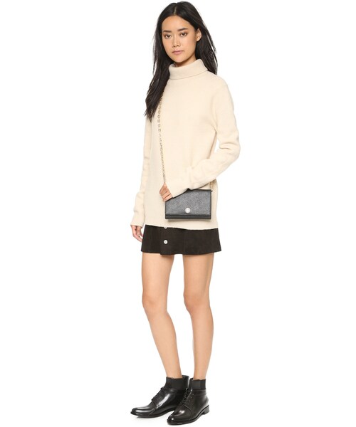 TORY BURCH（トリーバーチ）の「Tory Burch Robinson Chain Wallet（ショルダーバッグ・レディース・Black・One Size）」の3枚目の写真