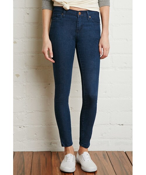 FOREVER 21（フォーエバー トゥエンティーワン）の「FOREVER 21 Classic Skinny Jeans（デニムパンツ・レディース・Blue・24/25/26/27/28/29/30/31）」の4枚目の写真