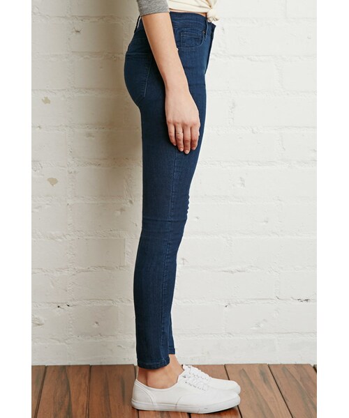 FOREVER 21（フォーエバー トゥエンティーワン）の「FOREVER 21 Classic Skinny Jeans（デニムパンツ・レディース・Blue・24/25/26/27/28/29/30/31）」の5枚目の写真
