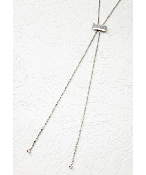 FOREVER 21(フォーエバー トゥエンティーワン)の「FOREVER 21 Bar Charm Bolo Necklace(ネックレス・レディース・Silver/Gold・One size)」の7枚目の写真