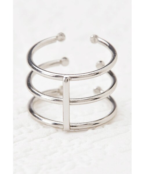 FOREVER 21(フォーエバー トゥエンティーワン)の「FOREVER 21 Cutout Rhinestone Midi Ring(リング・レディース・Gold/Silver・6/7/8)」の3枚目の写真