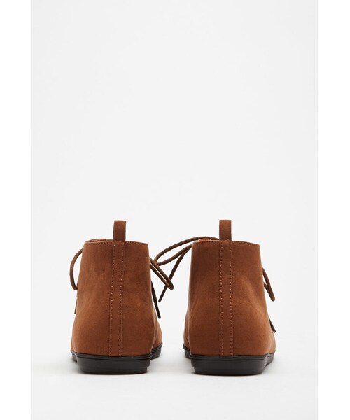 FOREVER 21（フォーエバー トゥエンティーワン）の「FOREVER 21 Faux Suede Low-Top Booties（ブーツ・レディース・Black/Brown/Red・5.5/6/6.5/7/7.5/8/8.5/9/10）」の13枚目の写真