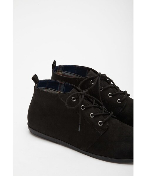 FOREVER 21（フォーエバー トゥエンティーワン）の「FOREVER 21 Faux Suede Low-Top Booties（ブーツ・レディース・Black/Brown/Red・5.5/6/6.5/7/7.5/8/8.5/9/10）」の9枚目の写真