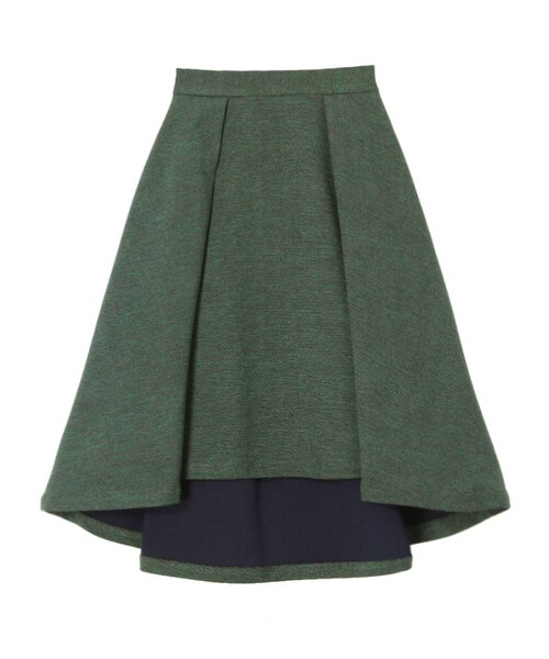 PAMEO POSE（パメオポーズ）の「TWO TONE SKIRT（スカート・レディース・レッド/グリーン・F）」の2枚目の写真