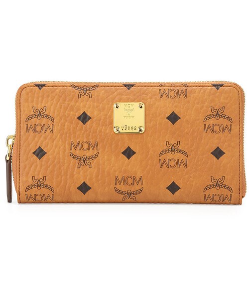 mcm cognac wallet