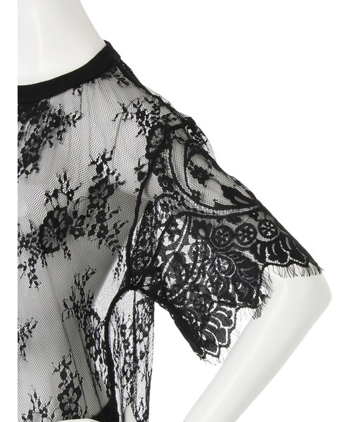 jouetie（ジュエティ）の「レースBIG T 2（トップス・レディース・オフホワイト/ブラック）」の8枚目の写真