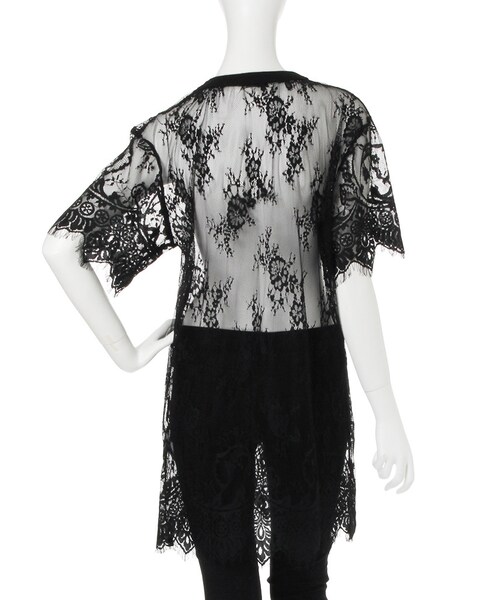 jouetie（ジュエティ）の「レースBIG T 2（トップス・レディース・オフホワイト/ブラック）」の6枚目の写真