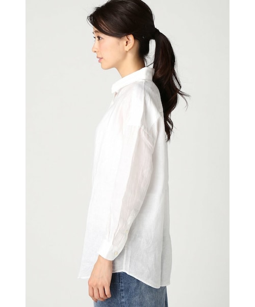 美品♪スピックアンドスパン HERDMANS リネンシャツ ドロップショルダー 美品♪スピックアンドスパン HERDMANS リネンシャツ ドロップ