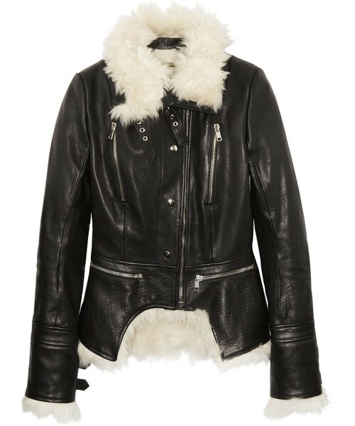alexander mcqueen shearling jacket