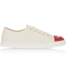 Charlotte Olympia | Charlotte Olympia Kiss Me Textured-Leather Sneakers(スニーカー)