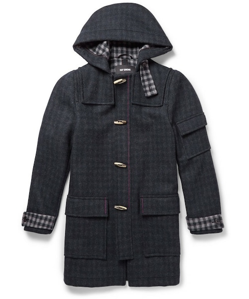 wool blend duffle coat