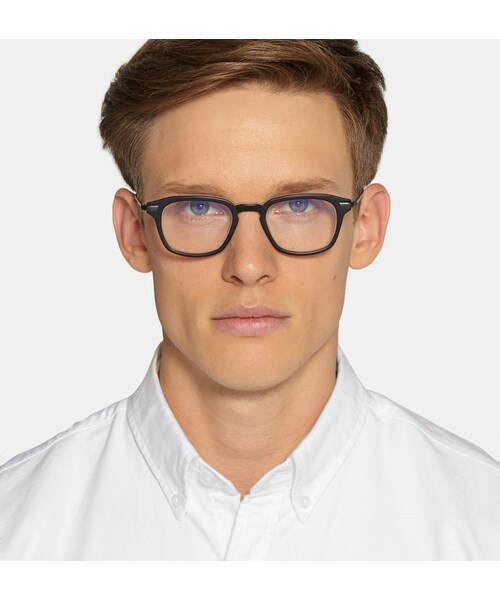 THOM BROWNE(トムブラウン)の「Thom Browne Square-Frame Layered Acetate Optical Glasses(メガネ・メンズ・Black・One Size)」の5枚目の写真