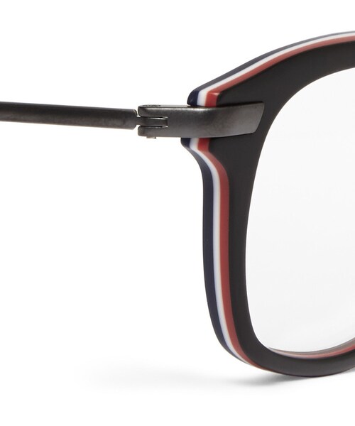 THOM BROWNE(トムブラウン)の「Thom Browne Square-Frame Layered Acetate Optical Glasses(メガネ・メンズ・Black・One Size)」の2枚目の写真