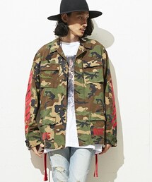 off white | OFF WHITE カモフラージュフィールドジャケット(ブルゾン)