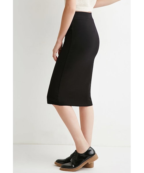 FOREVER 21(フォーエバー トゥエンティーワン)の「FOREVER 21 Classic Knit Pencil Skirt(スカート・レディース・Black/Red・Small/Medium/Large)」の6枚目の写真