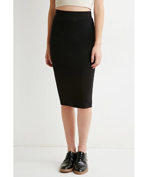 FOREVER 21(フォーエバー トゥエンティーワン)の「FOREVER 21 Classic Knit Pencil Skirt(スカート・レディース・Black/Red・Small/Medium/Large)」の10枚目の写真