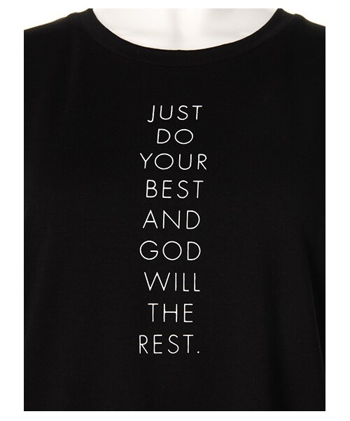 SPIRALGIRL（スパイラルガール）の「GOD TEE（トップス・レディース・ブラック/グレー/オフホワイト系・F）」の8枚目の写真