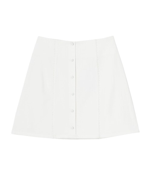 merry jenny（メリージェニー）の「ピコレース台形スカート（スカート・レディース・オフホワイト/ブラック・S/M）」の9枚目の写真