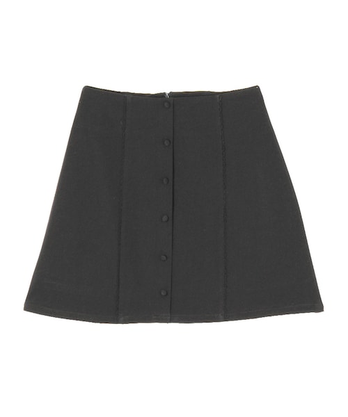 merry jenny（メリージェニー）の「ピコレース台形スカート（スカート・レディース・オフホワイト/ブラック・S/M）」の2枚目の写真