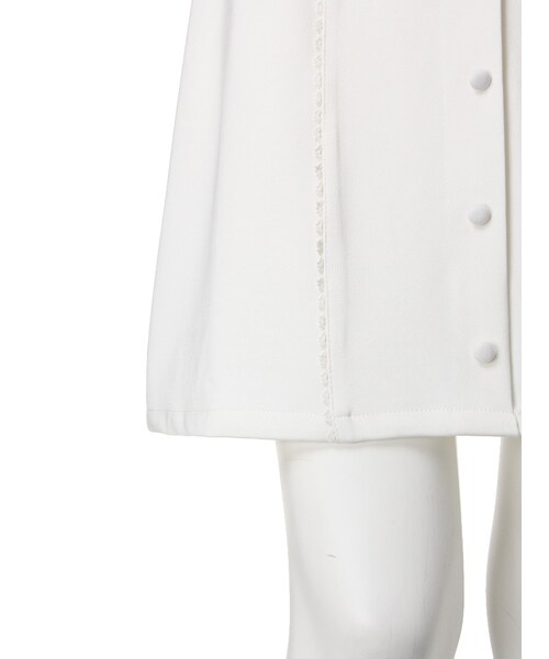 merry jenny（メリージェニー）の「ピコレース台形スカート（スカート・レディース・オフホワイト/ブラック・S/M）」の8枚目の写真