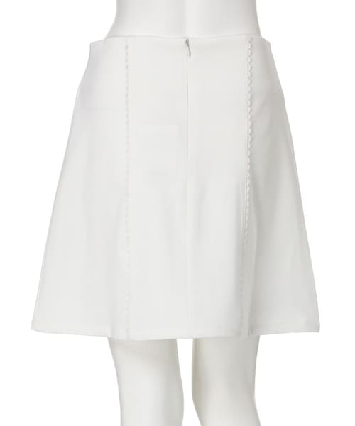 merry jenny（メリージェニー）の「ピコレース台形スカート（スカート・レディース・オフホワイト/ブラック・S/M）」の5枚目の写真