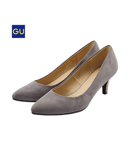 GU(ジーユー)の「(GU)ポインテッドパンプス(WOMEN ⁄ シューズ・レディース・GRAY/BLACK/NAVY/BEIGE・L/S/M)」の1枚目の写真