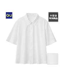 GU | （GU）ボクシーシャツ（半袖）(トップス)