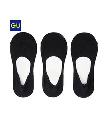 GU | （GU）カバーソックス（滑り止め付き・３足組）Ｂ(レッグウェア)