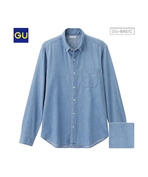 GU | （GU）ライトデニムシャツ（長袖）Ａ(トップス)