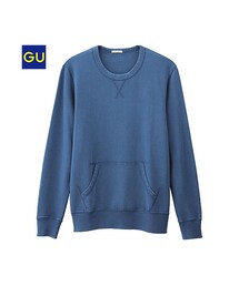 GU | （GU）ウォッシュドスウェットシャツ（長袖）(トップス)