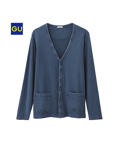 GU（ジーユー）の「（GU）ウォッシュドVネックカーディガン