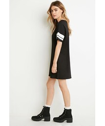 FOREVER 21 | FOREVER 21 Varsity-Striped T-Shirt Dress(ワンピース)