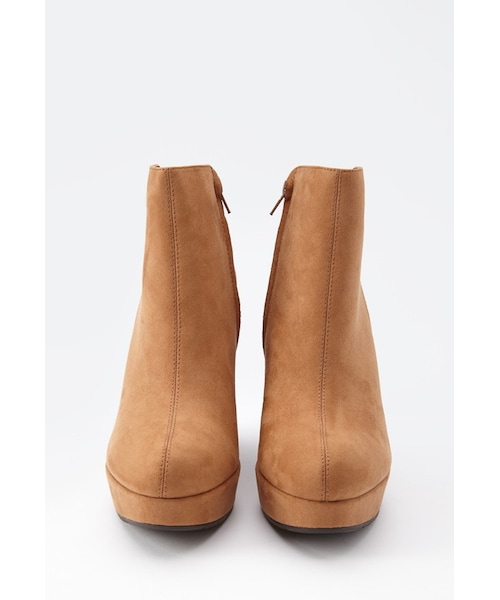 FOREVER 21(フォーエバー トゥエンティーワン)の「FOREVER 21 Faux Suede Wedge Booties(ブーツ・レディース・Black/Brown・5.5/6/6.5/7/7.5/8/8.5/9/10)」の14枚目の写真