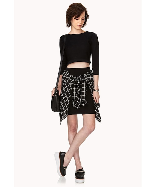 FOREVER 21（フォーエバー トゥエンティーワン）の「FOREVER 21 Bold Fishnet Skirt（スカート・レディース・Black・Small）」の6枚目の写真